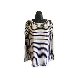 15Love Long Sleeve White Round Neck Shirt Womens L